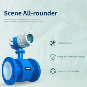 High Precision Stainless Steel Electromagnetic Flow Meter 0.5% Accuracy RS485 Output CE Certified for Industrial Liquid Water