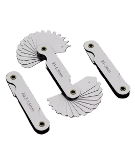High Precision Stainless Steel Radius Gauge for Circular Arc Measurement 0.001mm Accuracy R0.3 1.5 R1 6.5 R1 7 R7.5 15mm