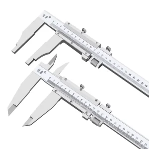 High-Precision Stainless Steel Vernier Calipers Long Leg Claw Design with Outer and Inner Diameter Measurement
