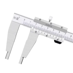 High-Precision Unidirectional Stainless Steel Vernier Caliper with Extended Claw Inner Diameter Measurement