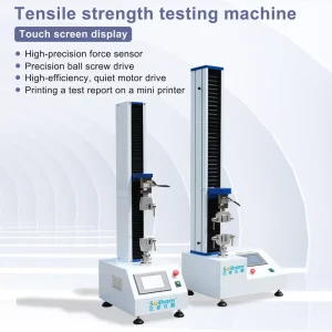 High Precision Vertical Tensile Testing Machine for Plastic Rubber Metal Fabric