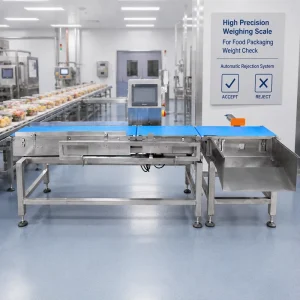 High Precision Weighing Scale for Weight Check on Food Packaging Conveyor Belt Automatic Rejection System