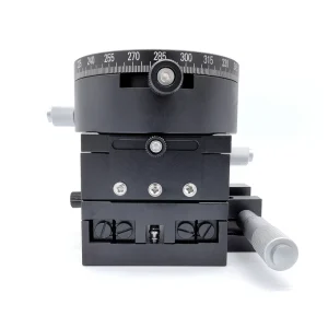 High Precision XYZ Stages Digital Optics Alignment Linear Rail Motion Manual Stage Micrometer Adjuster 25mm/360 Travel 82mm