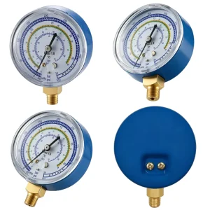 High Pressure 0 800psi Liquid Filled Gauges Durable Stainless Joint for Refrigeration for Heat Pumps for Compressors