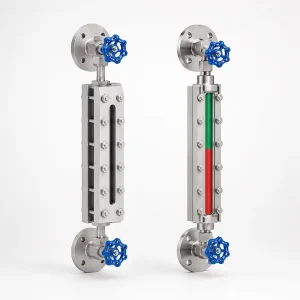 High Pressure Industrial Boiler Glass Plate Level Gauge Carbon Steel Reflective Transparent Water Level Meter L=500-1700mm