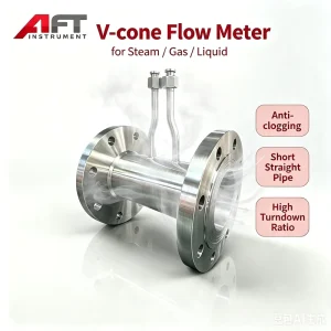 High Pressure OEM ODM Coal Gas coke Oven Gas Nitrogen Hydrogen Helium Stainless Steel V Cone Flow Meter