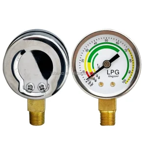 High Quality 1.5 Inch Stainless Steel Gauges 40mm kg air Pressure Gauge Bottom Type Manometer