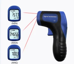High Quality 2.5-99999 RPM Laser Digital Tachometer TL-900 0.02% Accuracy IP65 Protection 50-500mm Data Recording Factory