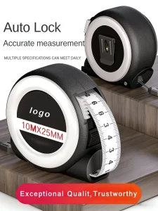 High Quality Custom Self winding Stainless Steel Tape Measures 3m 10m Thickened Hard Plastic Shell Lock Style Height Measuring