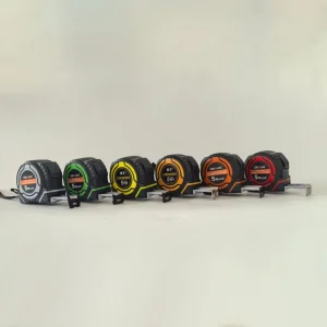 High Quality Metric Tape Measure Custom Logo Self Lock Automatic ABS Plastic 16ft 25ft 33ft Hot Rolled Manganese Steel Blade