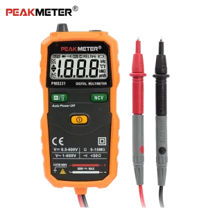 High Quality Peakmeter PM8231 Smart Automotive Digital Multimeter 2 600V AC DC Automatic Portable Digital Multi Tester 1