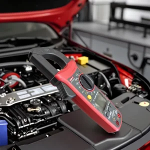 High Quality UNIT UN202A+ Automotive Digital AC DC Clamp Meter Universal Fitment Vehicle Tool 1 Year Warranty Red