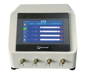 High Resolution 4 Channel Pneumatic Measuring Instrument up to 1μ Accuracy Cabinet Type Gauge