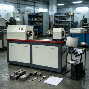 High Rigidity Linear Guide Torsion Testing Machine 0.01° Angle Resolution ASTM ISO Standard Material Test Tester