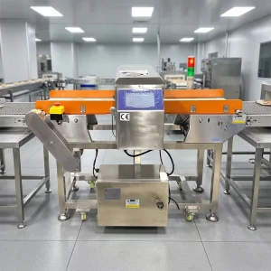 High Sensitivity Smart Sensor Conveyor Type Food Metal Detector for Food Processing Industry Inspection Machine