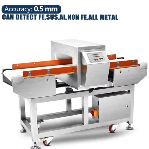 High Sensitivity Stainless Steel Touch Screen Food Industry Automatic Learning Conveyor Belt Industrial Metal Detector IP54