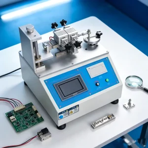 High Stability Plug Pull Life Testing Machine Built in Speed Meter Conductive Detection Function for QC Inspection