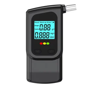 High-precision Portable MR1106 Breathalyzer AAA Battery LCD Screen 10s Response Time 0.01%BAC Accuracy Ketone Breath Meter