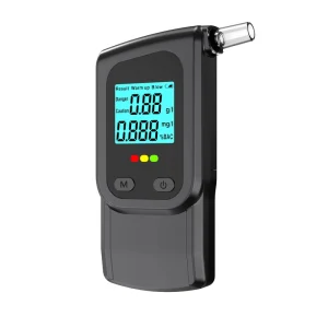 High precision Portable Professional Alcohol Tester Semiconductor Sensor AAA Batteries GaoX MR1106 Black 10s Response Time
