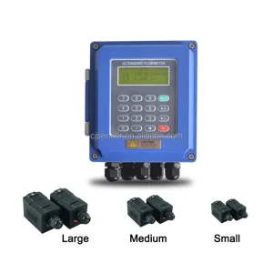 High-temperature Type Customizable DN100-DN700 LCD Ultrasonic Flow Meter Oil Water External Magnetic Clamp 1% Accuracy OEM
