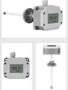Hj Plug in Air Duct Flowmeter with Screen Display 485 4 20mA m/s Wind Speed Unit