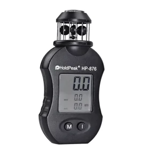 HoldPeak HP-876 Handheld Digital Anemometer 4 Cups 360 Wind Speed Measurement Air Flow Gauge Compass 42m/s ABS Material 0.1m/s