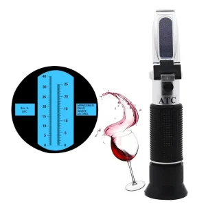 Honey Wine Brewing Berry Brix Refractometer 0 32% Sugar Content Metal + Plastic 195x19x37mm ATC