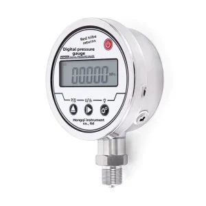 Hongqi Digital Manometer LCD Display Digital Pressure Gauge Stainless Steel for Industrial Use