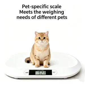 Household Digital Pet Weighing Scale Large Round Platform Accurate Electronic Weight Scale for Kitten Puppy Small Pet Baby Scale