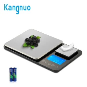 Household Lcd Display 500g 15kg Double Platform Weighing Kchenwaage Bscula De Cocina Food Weight Scale Digital Kitchen Scale