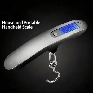 Household Portable Electronic Hanging Scale 50kg Stainless Steel Handheld Luggage Fishing Weight Scale