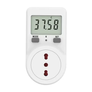 Household Single Phase Plug Powered Power Meter LCD Watt Meter IP22 16A 230V CE Certified Italy Standard