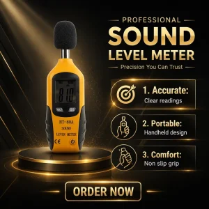 Hti XINTEST 80A Portable Digital 35 130 Db Sound Level Meter ABS Plastic OEM ODM Guangdong 1 Year Warranty