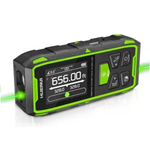 Huepar Li-ion Battery Type-c Charge BLM-100G 200m Digital Laser Level Distance Meter