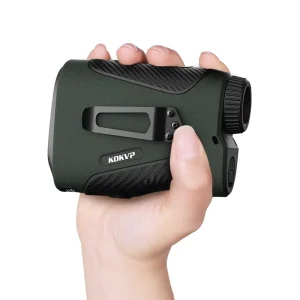 Hunting Laser Rangefinder 2000M Telescope Distance Meter Quick Ranging with Belt Clip and Lanyard Red OLED Display for Outdoor