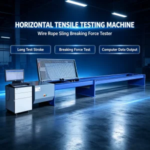 Hydraulic Horizontal Tensile Tester Wire Rope Chain Cable Breaking Strength Testing Equipment