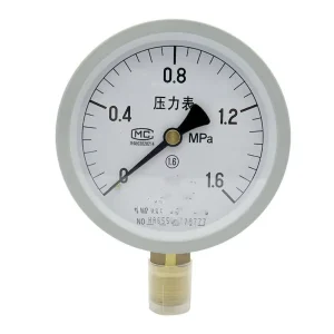 Hydraulic Pressure Gauge DN15 Base Media OEM Customizable
