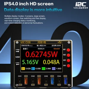 I2C C08 Digital Multimeter High Precision Voltage Resistance Capacitance Diode Power Tester for Phone Repair Current Meter