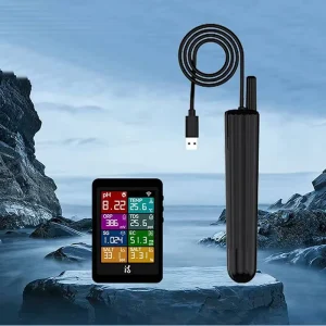 IBowl10 Modern Rectangle Real Time TDS Temperature pH Detection Multifunctional Fish Tank Water Quality Tester Plastic Living