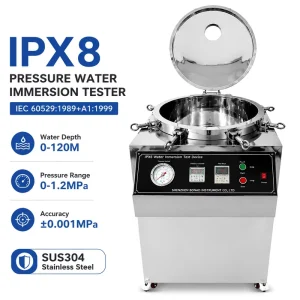 IEC 60529 IPX8 Pressure Immersion Test Chamber Waterproof Testing Equipment for Electronics, Watches, and Automotive Parts