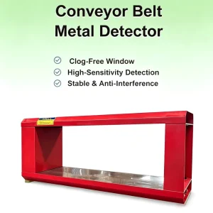 IP54 Window Mining Metal Detector Belt Conveyor Audible Alarm Crusher Protection Quartz Stone
