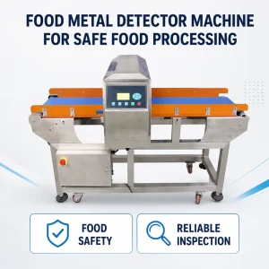 IP65 Waterproof Conveyorized Metal Detector for Meat Seafood Poultry Bakery and Frozen Food
