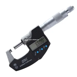 IP65 Waterproof Oilproof Digital Micrometer with Scale Diameter Measuring Tool 0.001mm Coolant Proof Outside Measure