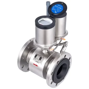 IP68 Battery Powered Magnetic Flowmeter Carbon Steel Digital Liquid Flow Meter Flanged Wireless Communication ISO 4064 Water