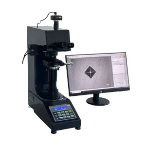 ISO 6507 2 ASTM E92 Auto Turret Micro Vickers Hardness Tester with Automatic Measuring System High Resolution Image Acquisition