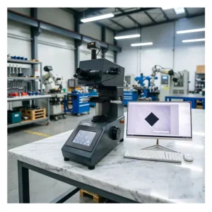 ISO 6507 ASTM E92 Automatic Loading Touch Screen Micro Vickers Hardness Tester with Vickers Measuring System