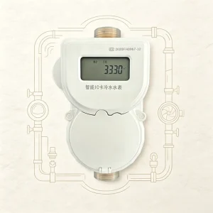 ISO4064 Class B Long-Life Brass Prepaid IC Hot Cold Water Meter IP66 Protection Threaded 1 Year Warranty OEM/ODM Customizable