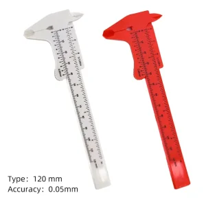 Inch Metric Accessories Width Double Student Beauty Slide Precision Caliper Measuring Eyebrow Ruler Tool Tattoo Vernier Plastic