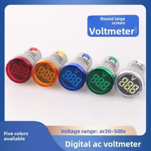 Indicator Light Power Supply Voltmeter Ammeter Frequency Meter AD16 22DSV Upgraded LED Digital Display