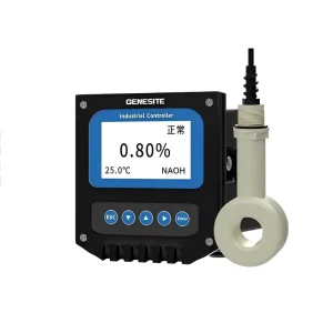 Inductive Acid Base Concentration Meter 4 20mA NaOH HCL H2SO4 with Auto Temp Compensation for Chemical Industry Sewage Treatment